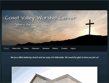 Tablet Screenshot of coastvalleyworship.com